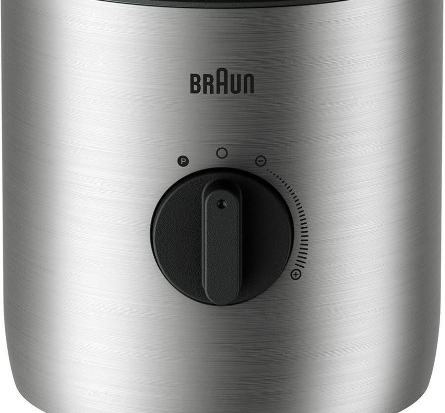 Braun Blender PowerBlend 3 JB 3272 SI 800W traploos regelbaar 1 5 L glazen kan Ice-Crush & pulsfunctie stil mixen roestvrij staal vaatwasmachinebestendig