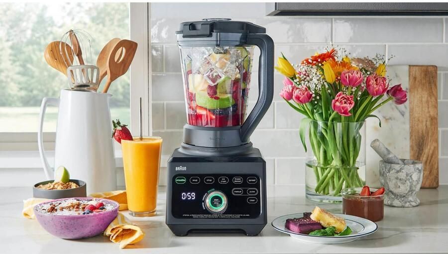 Braun Blender PowerBlend 9 JB 9040 BK 1600W high-performance blender 18 programma's 3 L - Foto 4