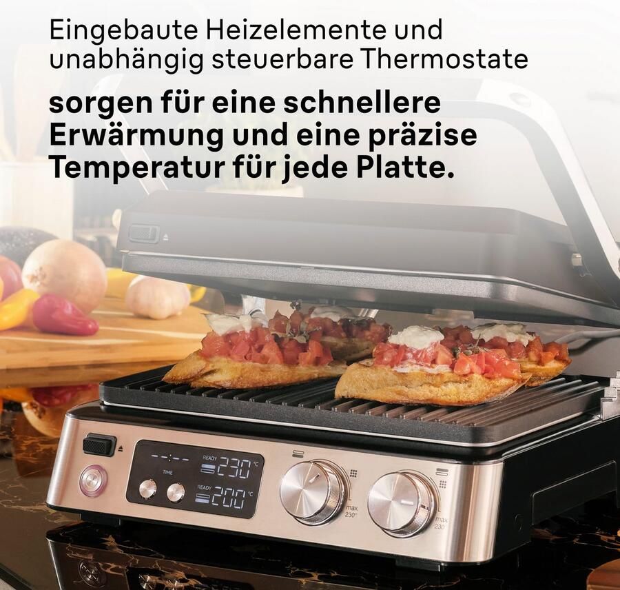 Braun Contactgrill MultiGrill 7 CG 7040 3 kookposities tot 230°C 12 burger patties - Foto 2
