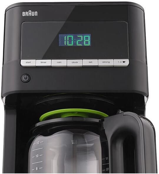 Braun Filterkoffieapparaat PurAroma 7 KF 7020 12 koppen glazen kan 4 programma's timer 1.000 w instelbare koffiesterkte ontkalkingsindicator druppelstop - Foto 6