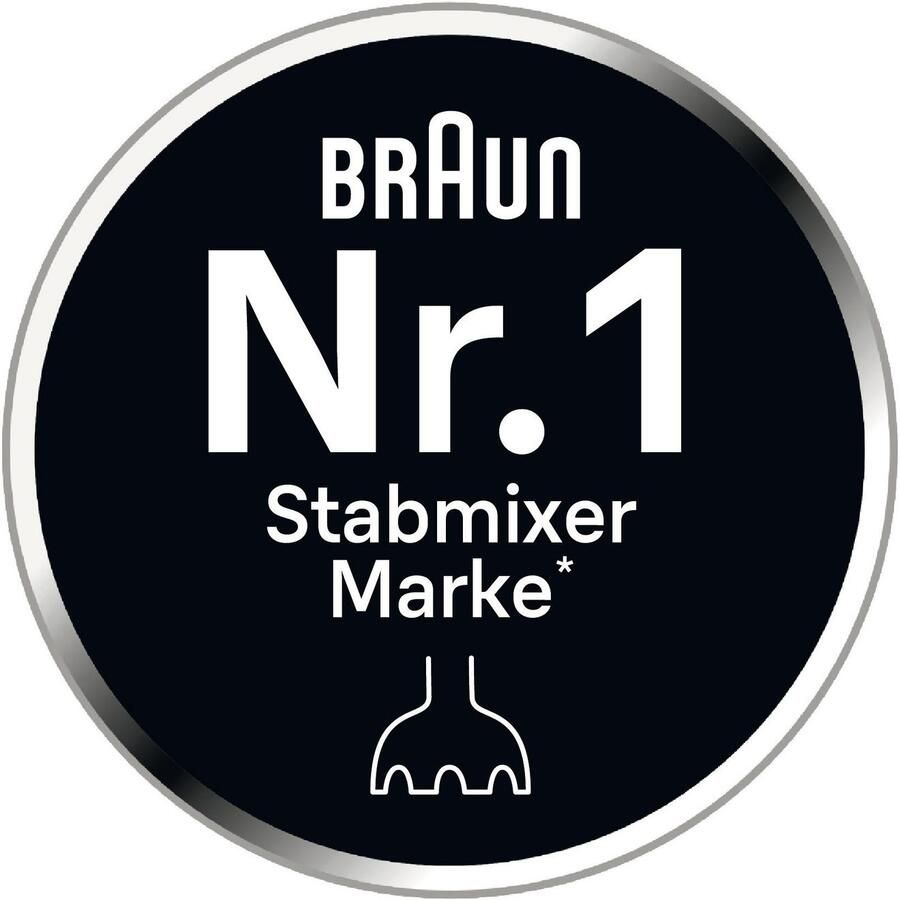Braun Staafmixer MultiQuick MQ 30202 M Extra maalmes 350 ml hakmolen garde vaatwasmachinebestendig
