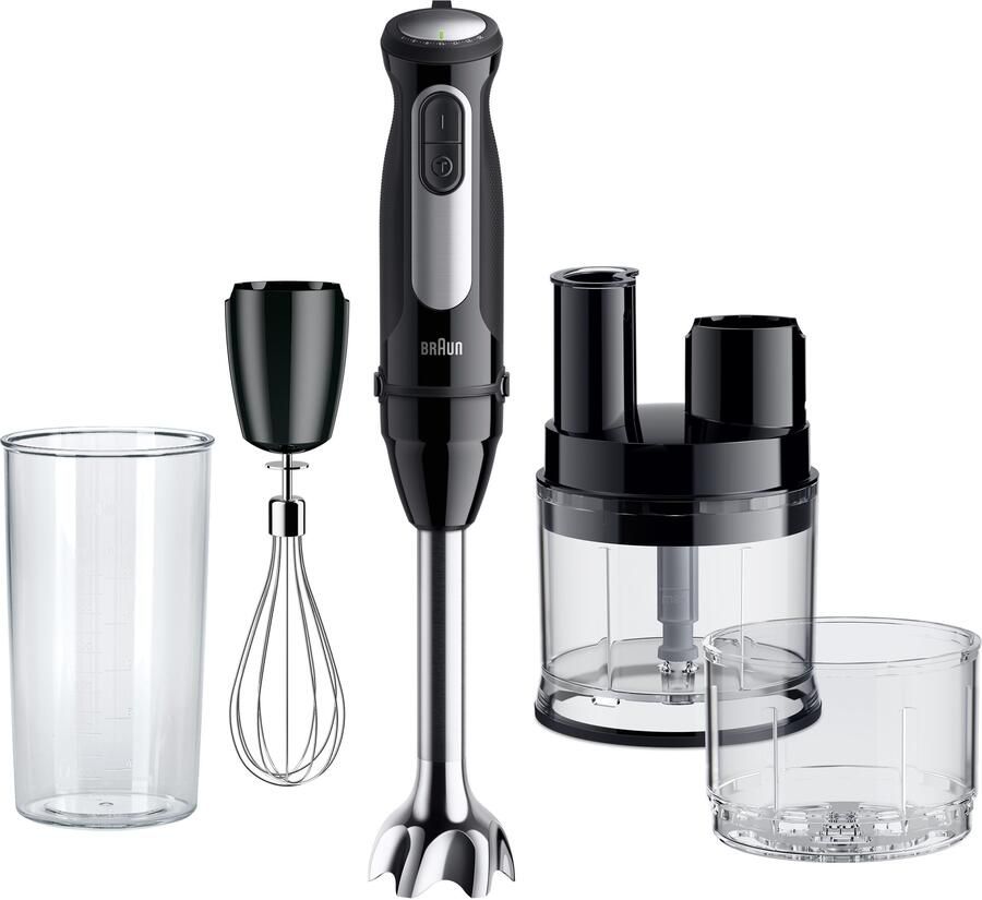 Braun Staafmixer MultiQuick 5 Pro MQ 55755 M 1000W 25 instellingen keukenmachine Spatbescherming 500 ml mini keukenmachine + accessoires extra maalmes - Foto 6