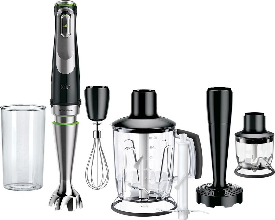 Braun Staafmixer MultiQuick 9 MQ 9147X 1200W traploos regelbaar dynamisch mes Spatbescherming extra maalmes 2 modi + pulsfunctie veel accessoires - Foto 6
