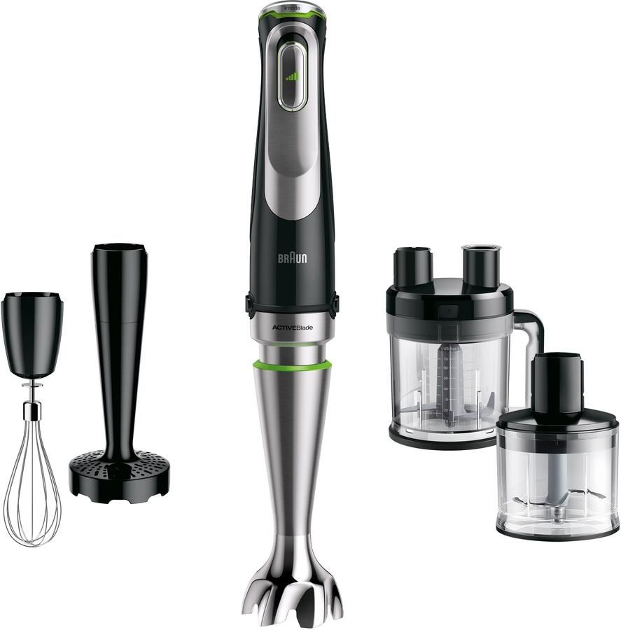 Braun Staafmixer MultiQuick 9 MQ 9187XLI 1200W traploos dynamisch mes Spatbescherming extra maalmes 2 modi + pulsfunctie keukenmachine - Foto 8