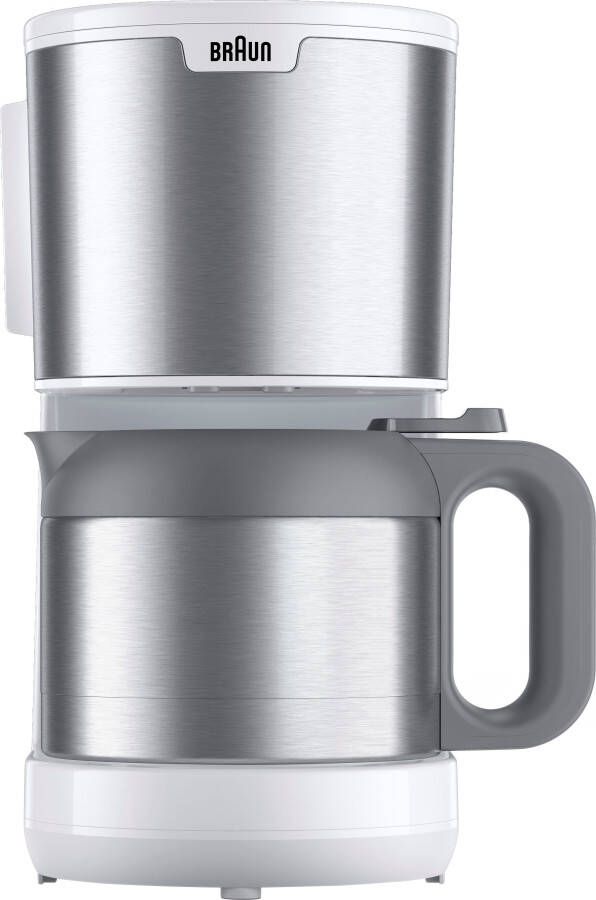 Braun Filterkoffieapparaat PurShine KF1505 BK 1 2 l 1000w automatische uitschakeling uitneembare filtermand roestvrij staal