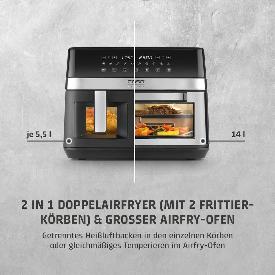 Caso Airfryer 3186 Design AirFry DuoChef - Foto 2
