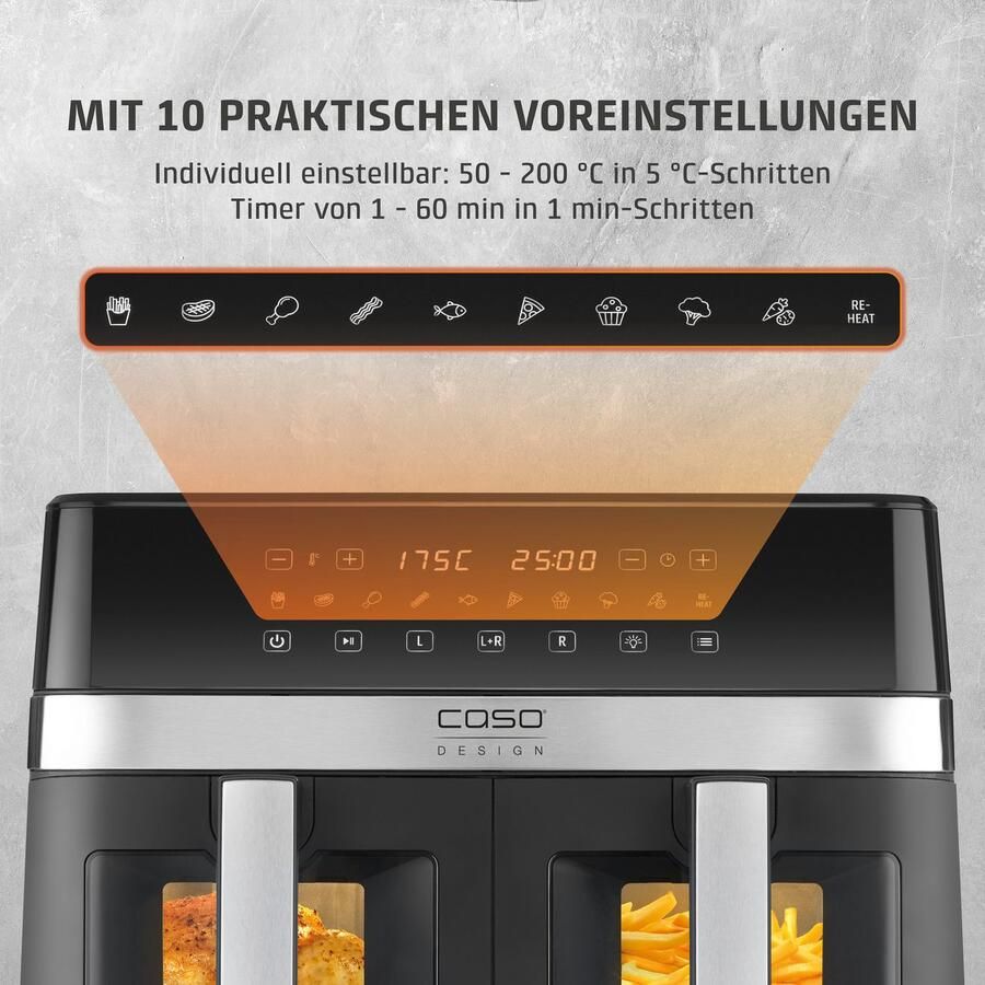 Caso Airfryer 3186 Design AirFry DuoChef - Foto 6