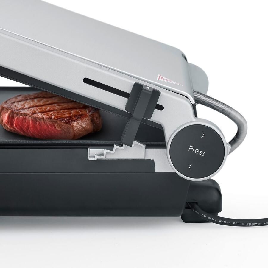Caso Design CASO SteakMaster Pro 2838 Elektrische 5-in-1 contactgrill met thermocontrol 2000W Digitale bediening XXL grilloppervlak