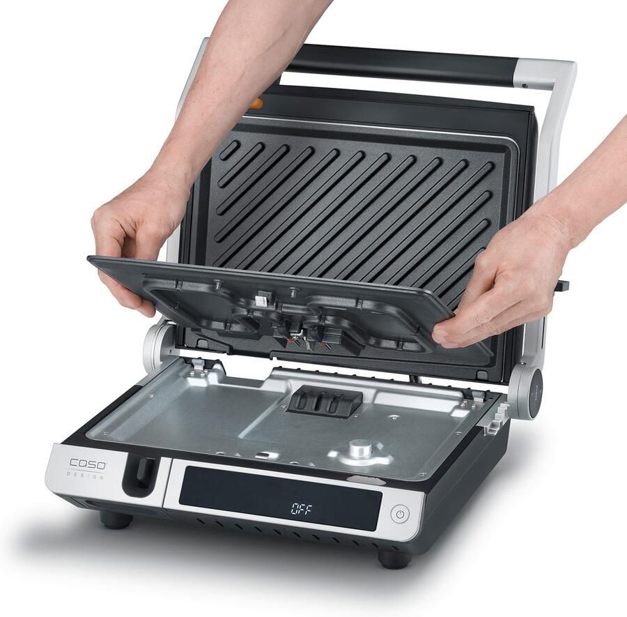 Caso Design CASO SteakMaster Pro 2838 Elektrische 5-in-1 contactgrill met thermocontrol 2000W Digitale bediening XXL grilloppervlak - Foto 4