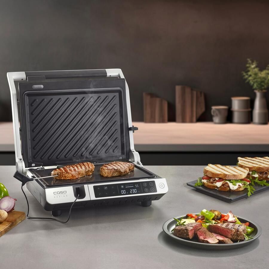 Caso Design CASO SteakMaster Pro 2838 Elektrische 5-in-1 contactgrill met thermocontrol 2000W Digitale bediening XXL grilloppervlak - Foto 2