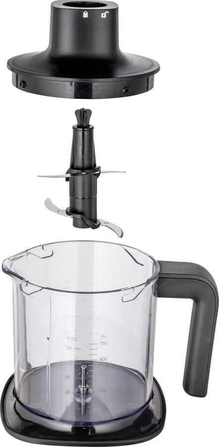 Caso Design CASO Staafmixer HB 1000 4 delige set 1000 W 17.000 rotaties min Inclusief hakmolen klopper en maatbeker - Foto 7