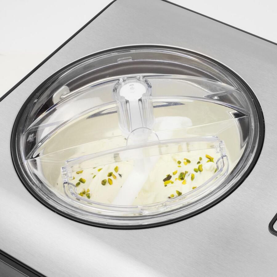 Caso Design CASO IceCreamer – 2-in-1 IJsmachine en Yoghurtmaker – 180 Watt – 2 Liter Inhoud – RVS Behuizing - Foto 2