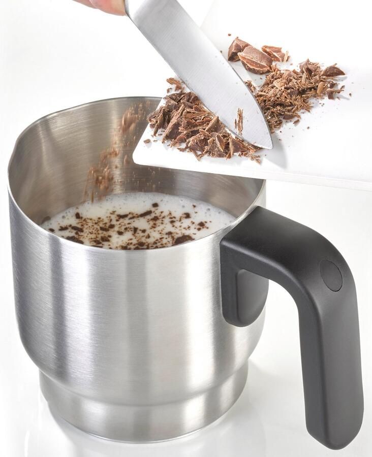 Caso Design CASO Crema & Choco Black Melkopschuimer – 4 functies – 500W – 250 ml melkschuim 350 ml warme melk – Zwart RVS - Foto 4