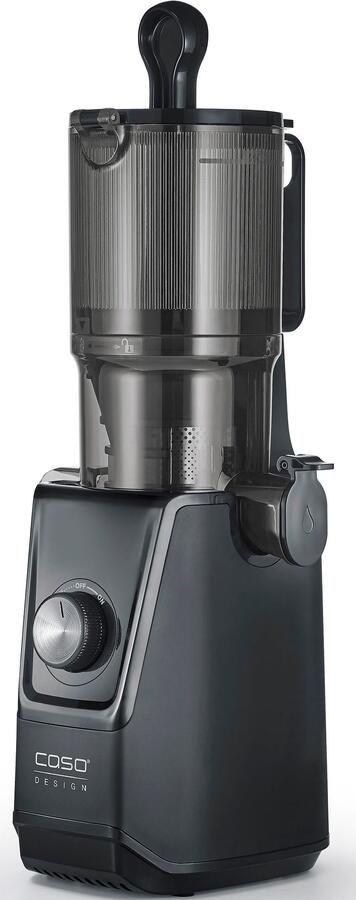 Caso Design CASO Juice Fit Slow Juicer – 200W – Matt Zwart – XL Vulopening Ø105 mm – 800 ml Sap- en Pomace container - Foto 10