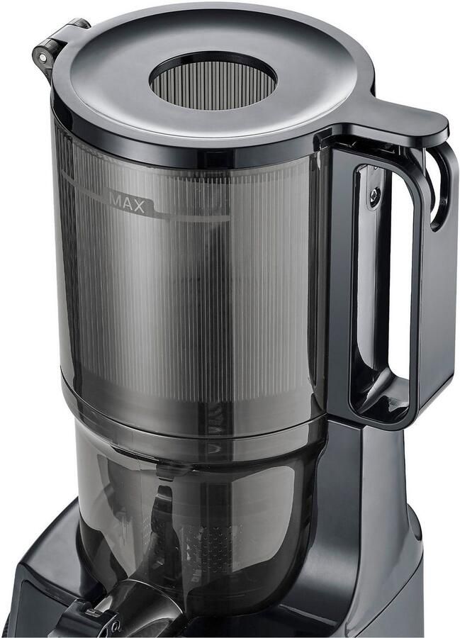 Caso Design CASO Juice Fit Slow Juicer – 200W – Matt Zwart – XL Vulopening Ø105 mm – 800 ml Sap- en Pomace container - Foto 6