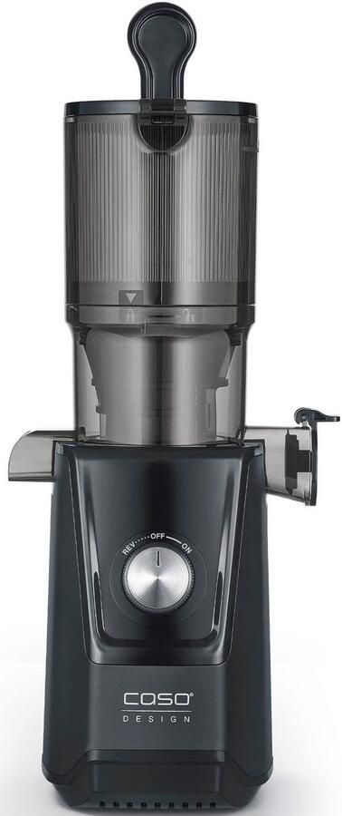 Caso Design CASO Juice Fit Slow Juicer – 200W – Matt Zwart – XL Vulopening Ø105 mm – 800 ml Sap- en Pomace container - Foto 8