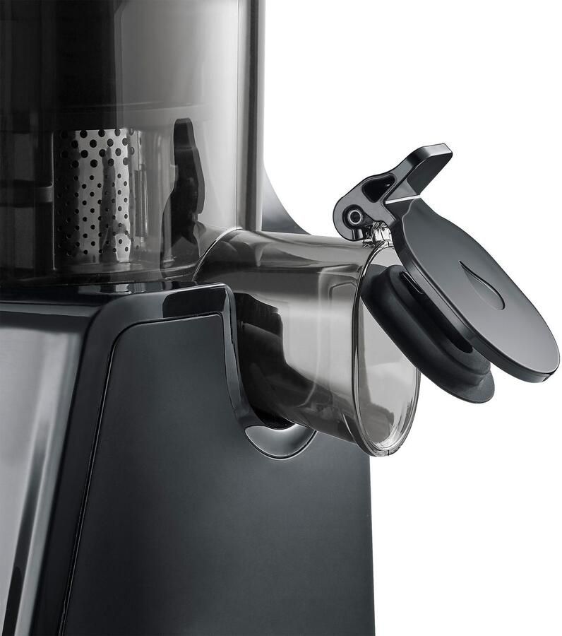 Caso Design CASO Juice Fit Slow Juicer – 200W – Matt Zwart – XL Vulopening Ø105 mm – 800 ml Sap- en Pomace container - Foto 3