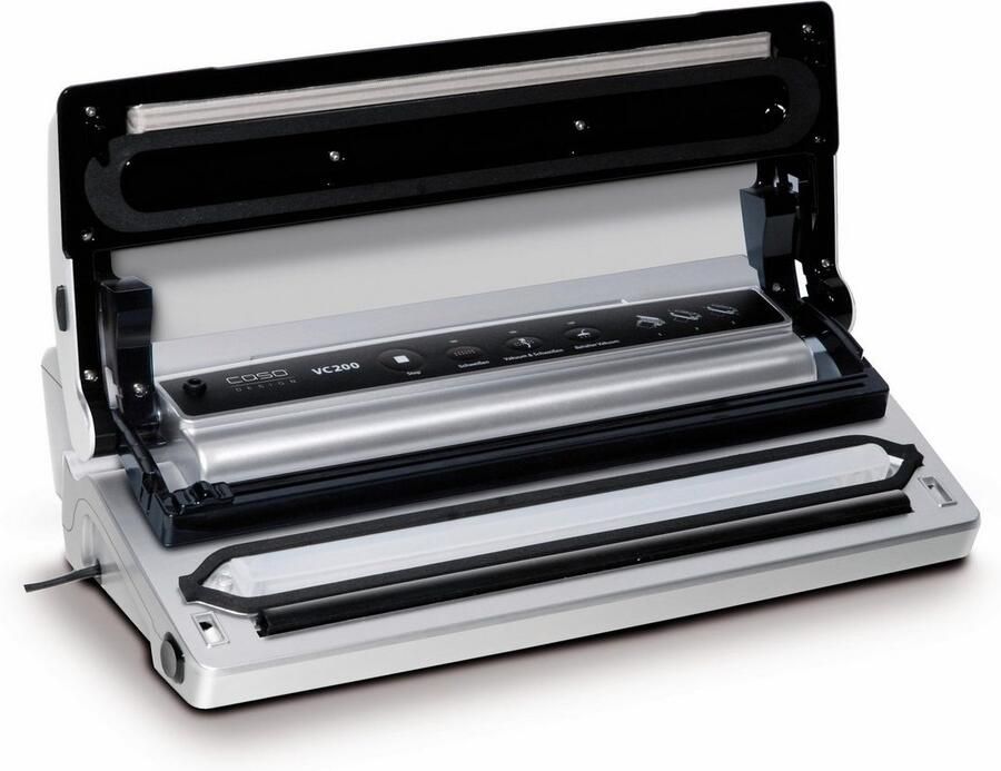 Caso Design CASO VC 200 Volautomatische Vacuüm Sealer – Dubbele Seal Pomp 12 L min Met Afneembare Vacuümkamer Ingebouwde Folierolhouder en Snijder Model 1390 - Foto 2