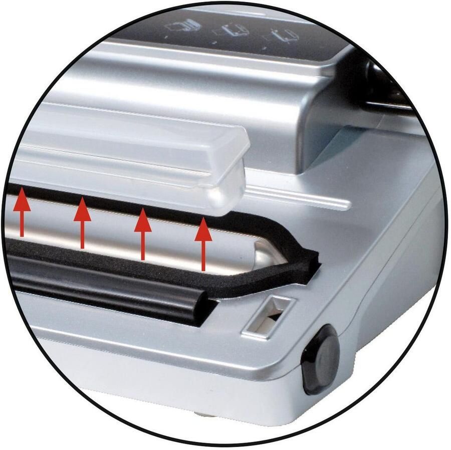 Caso Design CASO VC 100 Volautomatische Vacuüm Sealer – Compact Met Verwijderbare Vacuümkamer 12 L min Pomp Dubbele Seal Inclusief Zakjes en Slang Model 1380