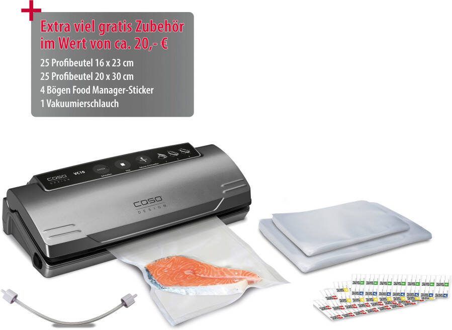 Caso VC 10 PlusEdition Zwart Zilver Kunststof Touch GS CE 110 W 220 240 V - Foto 2
