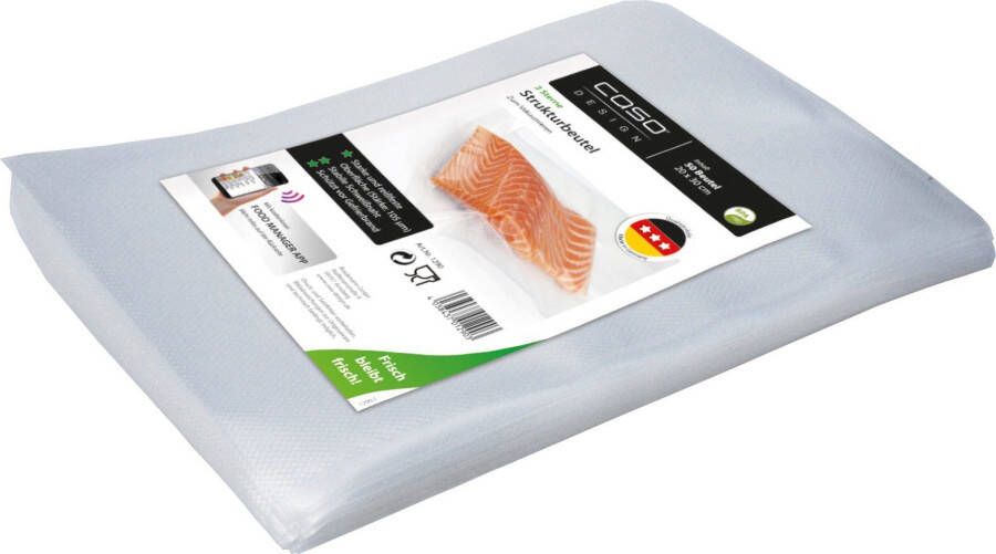 Caso Vacumeerzak 1290 50 stuks 20x30cm dikte 105 µ