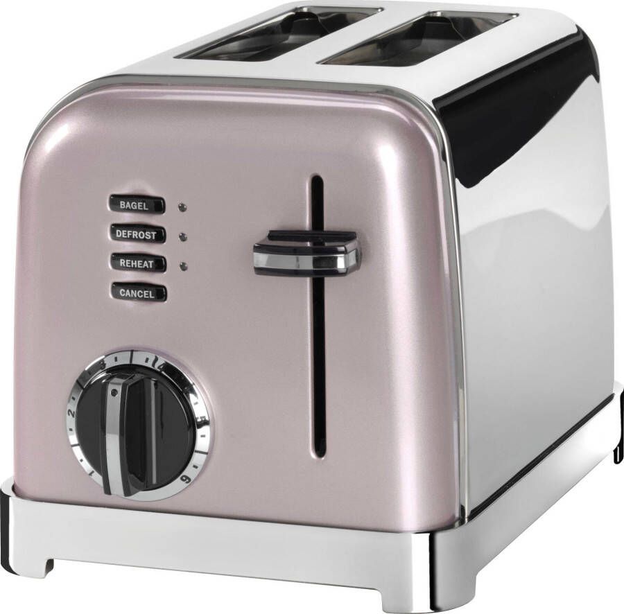 Cuisinart 2 Slice Toaster Broodrooster CPT160PIE Ontdooifunctie Bagel functie 6 standen Roze - Foto 6