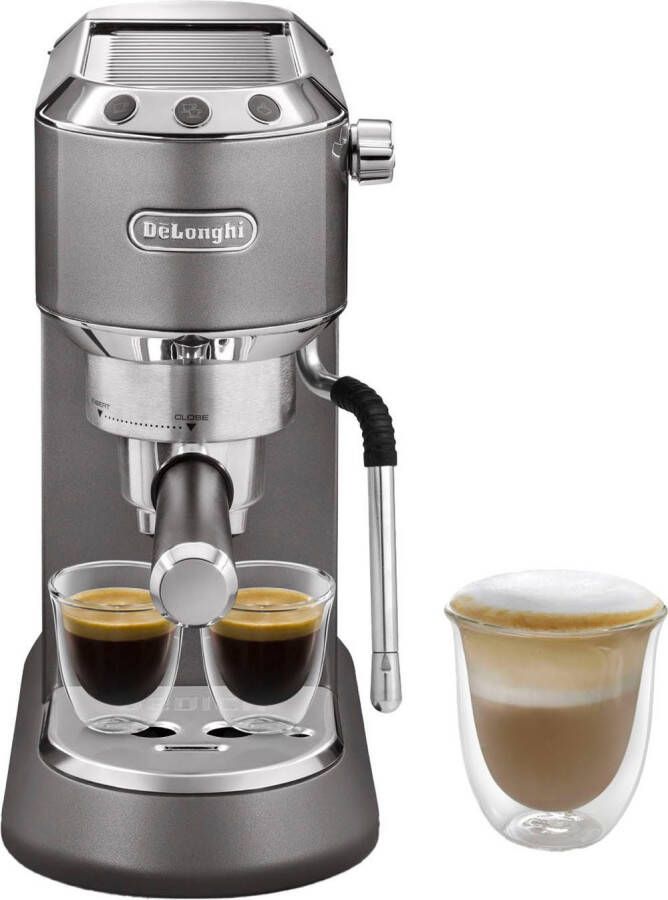 De'Longhi Espressomachine Dedica Arte EC885.BG Espresso & Doppio met melkopschuimer Slechts 15 cm breed geschikt voor E.S.E-pads 1L incl. melkopschuimer - Foto 2