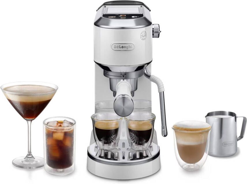 De'Longhi Espressomachine DEDICA DUO EC890.M Cold Brew in minder dan 5 minuten 15 cm breed 1 liter incl. melkopschuimneus