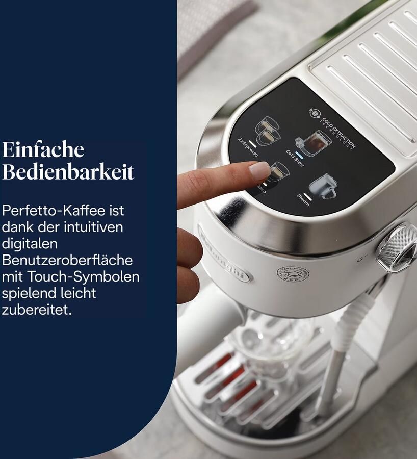 De'Longhi Espressomachine DEDICA DUO EC890.M Cold Brew in minder dan 5 minuten 15 cm breed 1 liter incl. melkopschuimneus - Foto 10