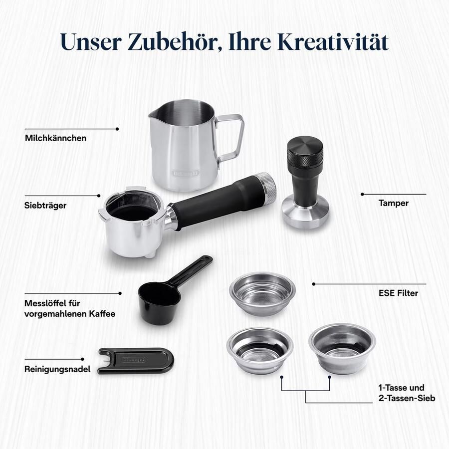 De'Longhi Espressomachine DEDICA DUO EC890.M Cold Brew in minder dan 5 minuten 15 cm breed 1 liter incl. melkopschuimneus - Foto 4