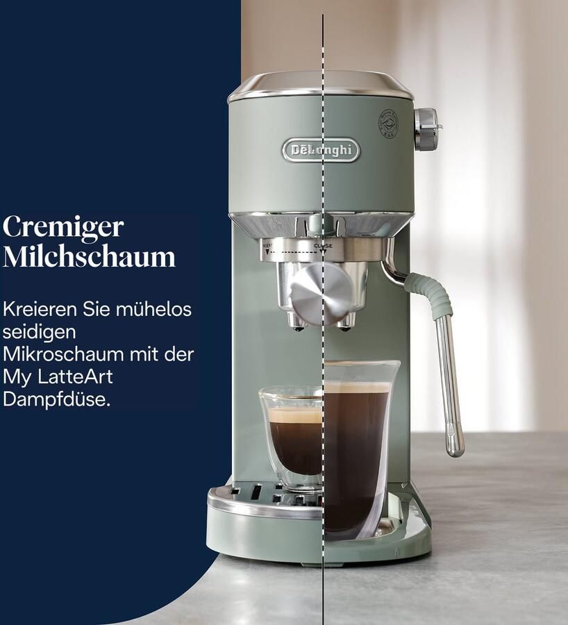 De'Longhi Espressomachine DEDICA DUO EC890.M Cold Brew in minder dan 5 minuten 15 cm breed 1 liter incl. melkopschuimneus - Foto 8