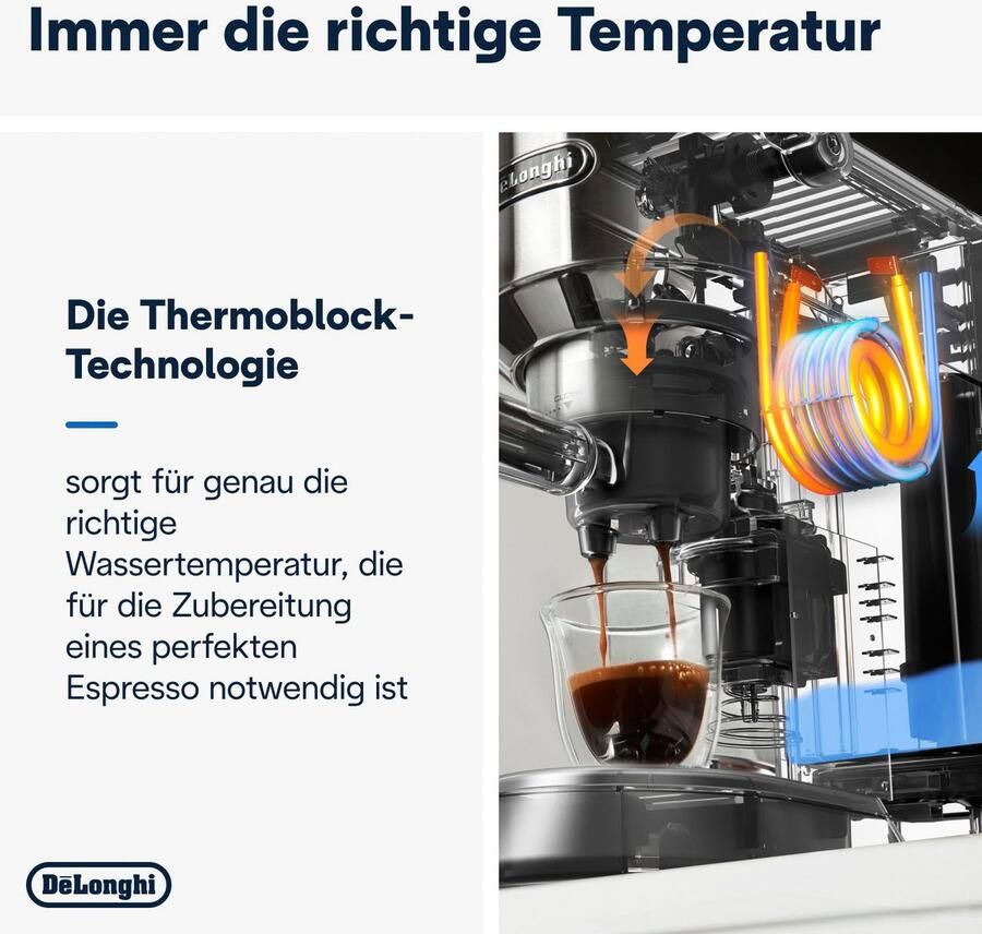 De'Longhi Espressomachine Dedica Style EC 685.B Slechts 15 cm breed geschikt voor E.S.E-pads 1L incl. melkopschuimer - Foto 2