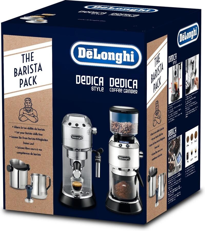 De'Longhi Espressomachine ECKG6821.M Barista-bundel incl. tamper melkkannetje en knock-box - Foto 4