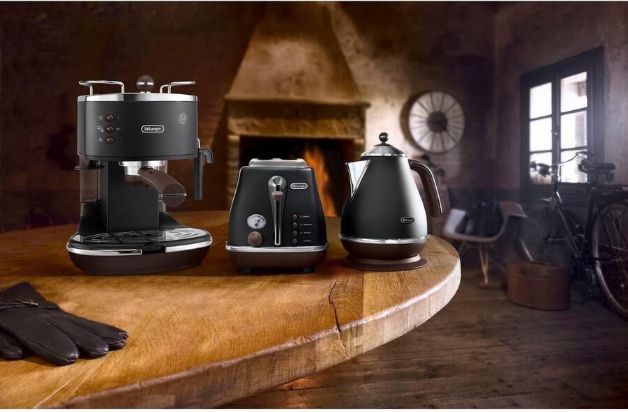 De'Longhi Espressomachine Icona Vintage ECOV 311.GR Siebdrager ook geschikt voor koffiepads - Foto 5