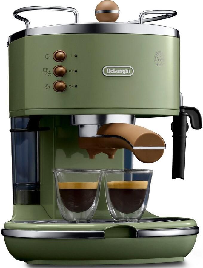 De'Longhi Espressomachine Icona Vintage ECOV 311.GR Siebdrager ook geschikt voor koffiepads - Foto 3