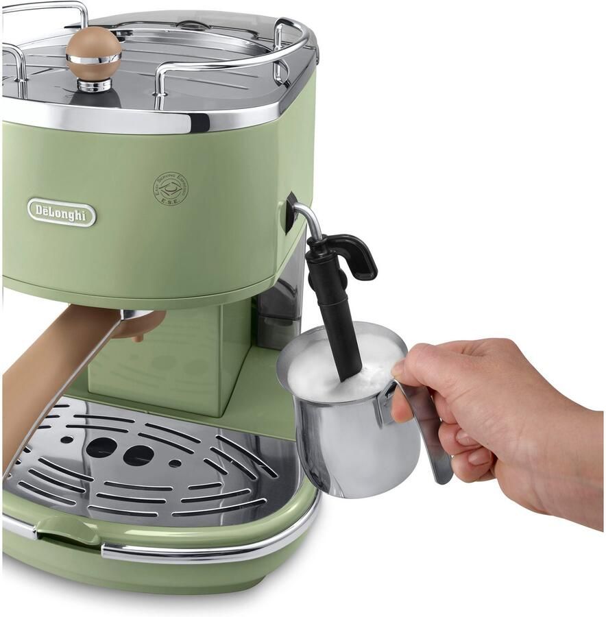 De'Longhi Espressomachine Icona Vintage ECOV 311.GR Siebdrager ook geschikt voor koffiepads - Foto 2