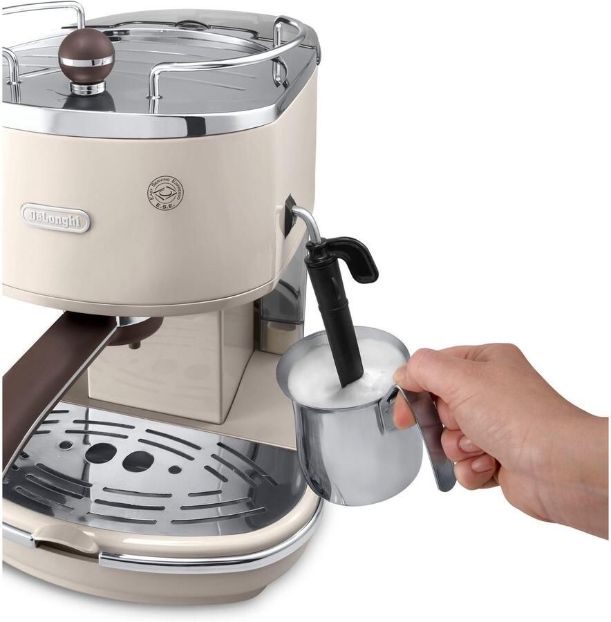 De'Longhi Espressomachine Icona Vintage ECOV 311.GR Siebdrager ook geschikt voor koffiepads