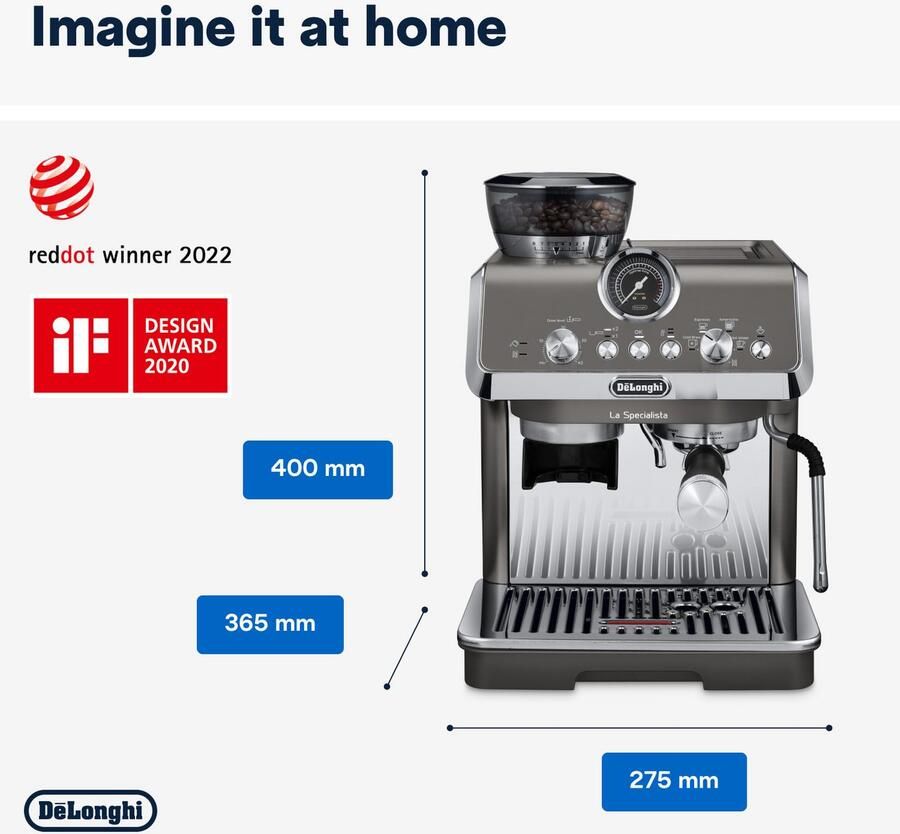 De'Longhi Espressomachine LA SPECIALISTA ARTE EVO COLD BREW 8004399027190 8 maalgraden 3 temperatuurinstellingen & cold brew incl. barista kit - Foto 10