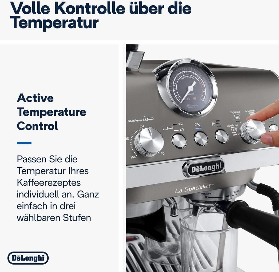 De'Longhi Espressomachine LA SPECIALISTA ARTE EVO COLD BREW 8004399027190 8 maalgraden 3 temperatuurinstellingen & cold brew incl. barista kit - Foto 4