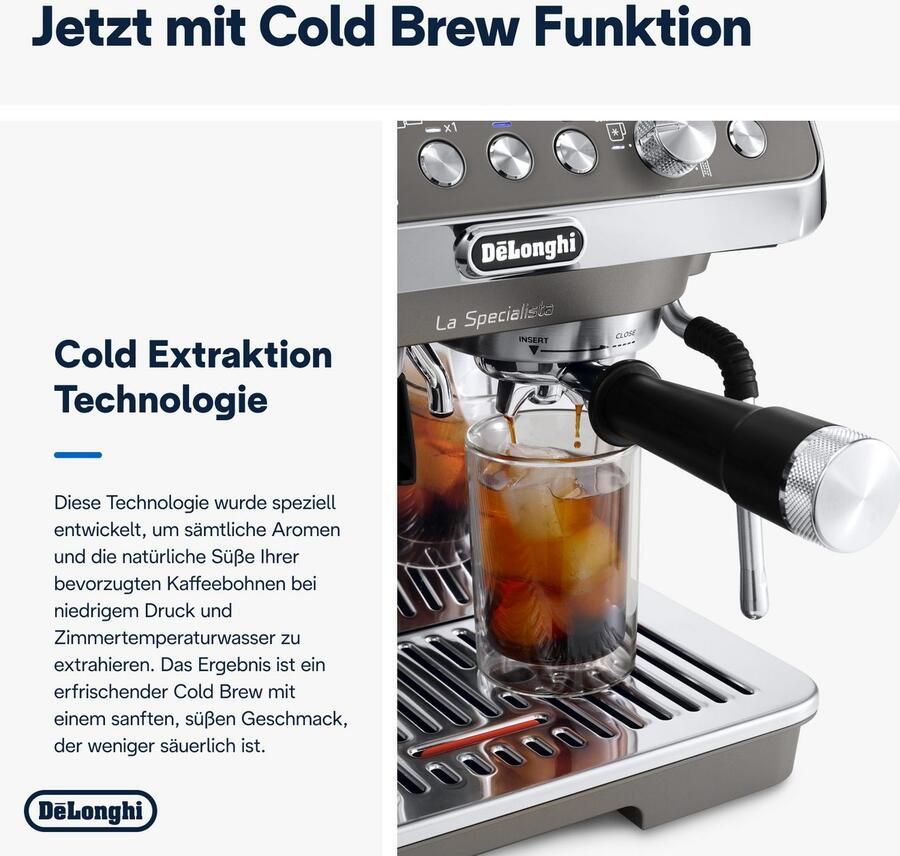 De'Longhi Espressomachine LA SPECIALISTA ARTE EVO COLD BREW 8004399027190 8 maalgraden 3 temperatuurinstellingen & cold brew incl. barista kit - Foto 8