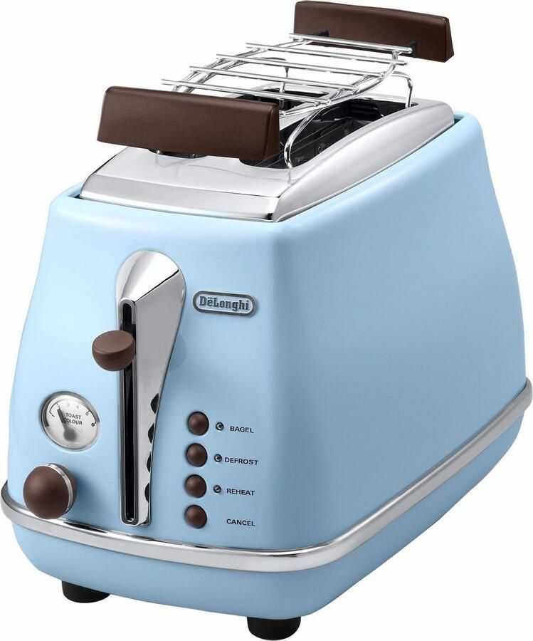 De'Longhi Argento Flora. 800W 2 sneden Peppermint Green - Foto 2