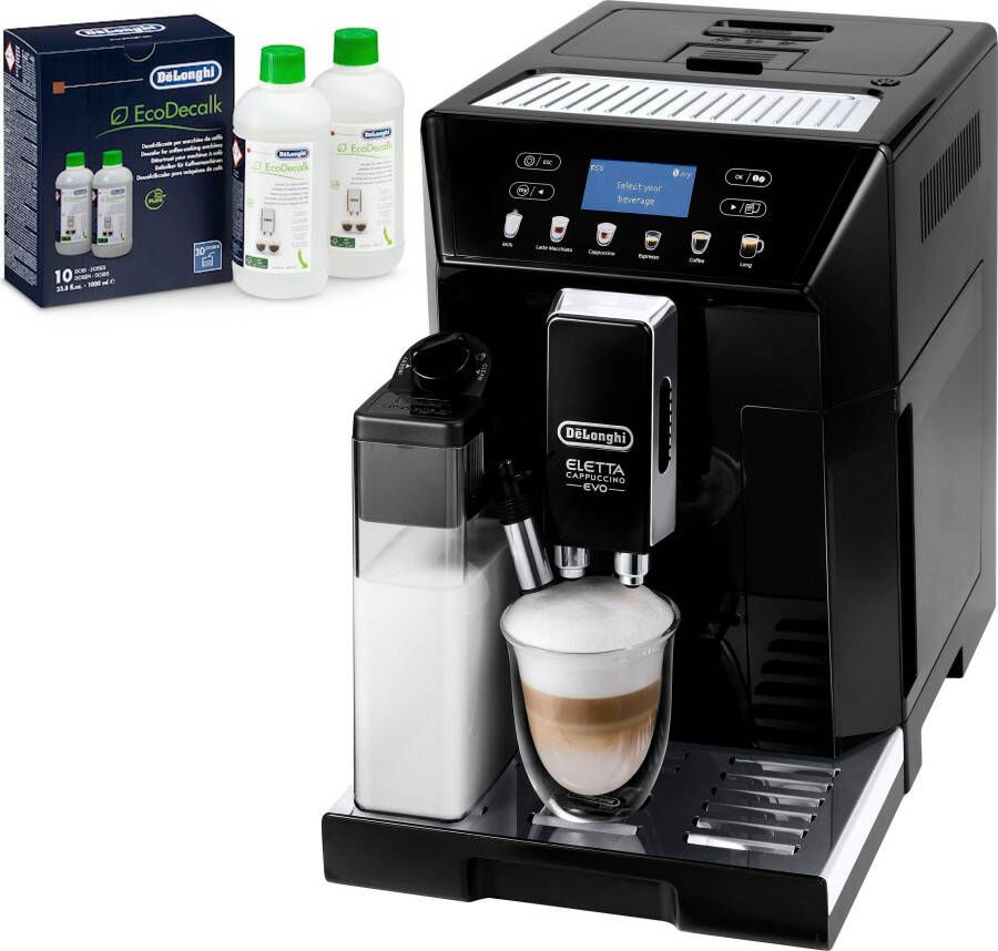 De'Longhi Volautomatisch koffiezetapparaat ECAM 46.860.B Eletta Evo zwart inclusief onderhoudsset ter waarde van € 31 99 vap - Foto 10