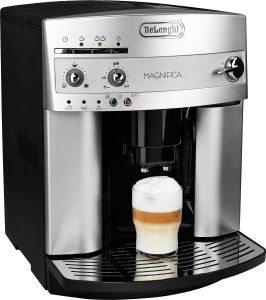 De'Longhi Volautomatisch koffiezetapparaat Magnifica ESAM 3200.S met melkopschuimtuit kegelmaalwerk 13 treden uitneembare koffiezet-unit 2-kopjesfunctie in zilverkleur