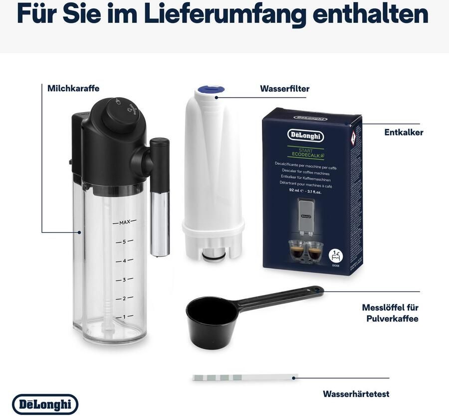 De'Longhi Volautomatisch koffiezetapparaat Magnifica Evo Next ECAM310.60.GB MyLatteFunktion 3 gebruikersprofielen LatteCrema-melksysteem 10 recepten - Foto 6