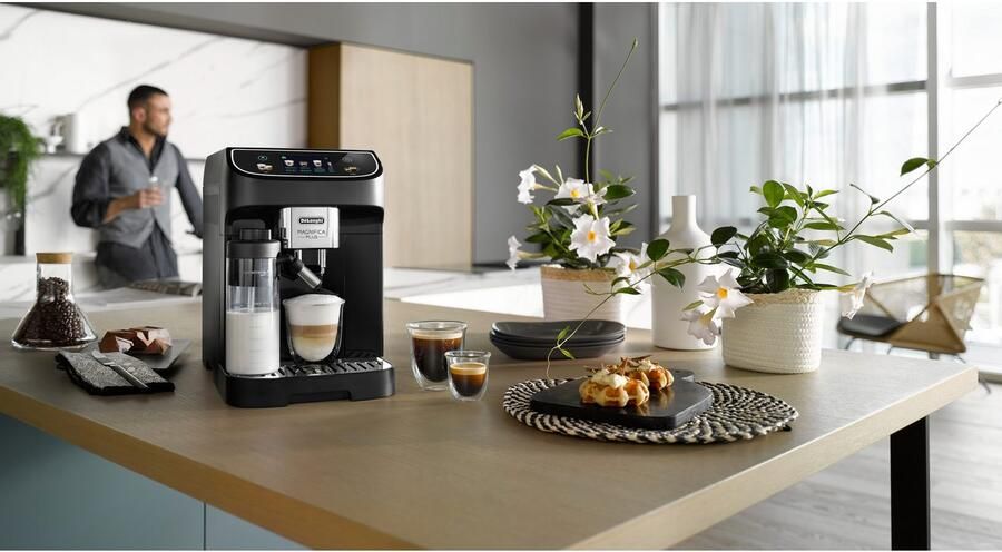 De'Longhi Volautomatisch koffiezetapparaat Magnifica Plus ECAM320.60.B 15 recepten LatteCrema melksysteem 3 5" touch-kleurendisplay extra shot functie automatische reiniging - Foto 10
