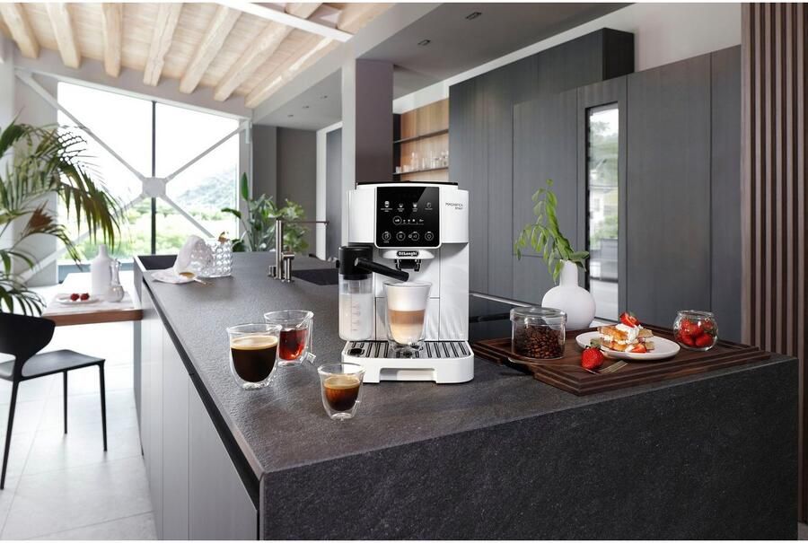 De'Longhi Volautomatisch koffiezetapparaat Magnifica Start ECAM 220.61.W wit 250g-bonenreservoir + reservoir voor filterkoffie autom. reiniging - Foto 6