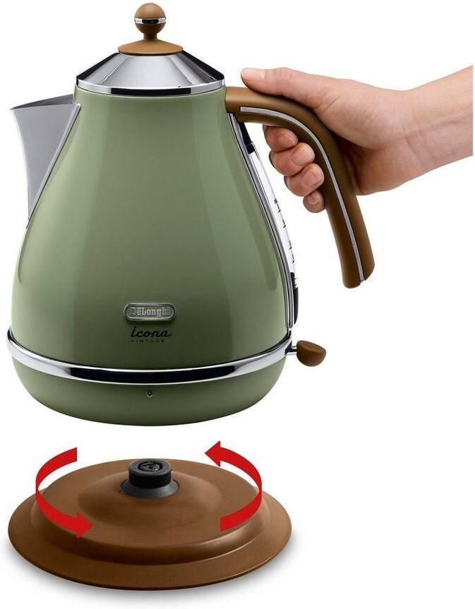 De Longhi De'longhi waterkoker IconaVintage groen - Foto 5