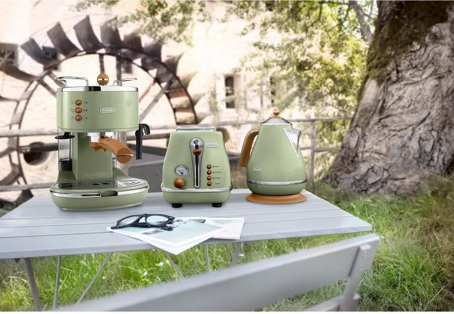 De Longhi De'longhi waterkoker IconaVintage groen - Foto 6