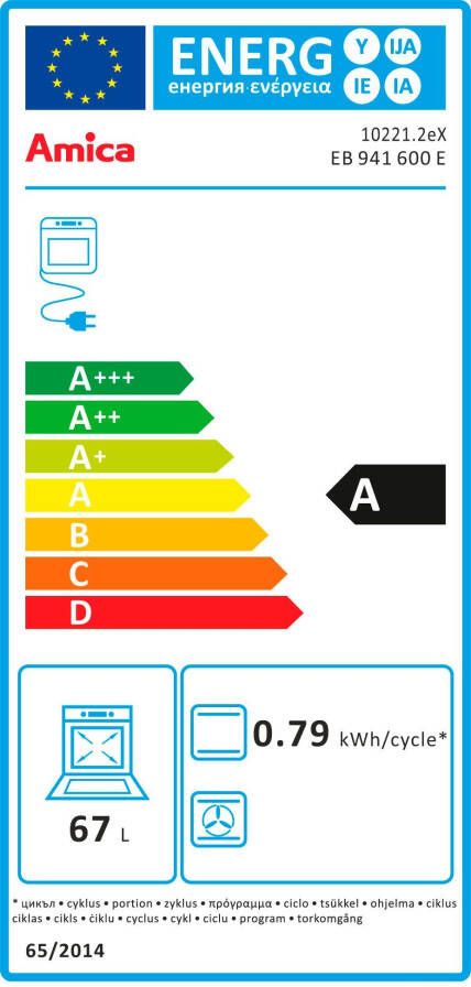 Amica Inbouwoven EB 941 600 E