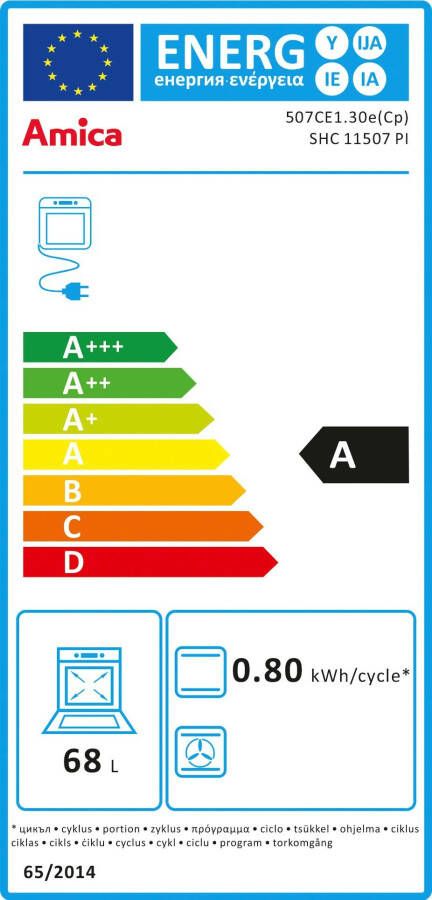 Amica Vrijstaand elektrisch fornuis SHC 11507 PI - Foto 4